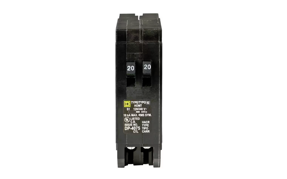 Homeline 2-20 Amp Single-Pole Tandem Circuit Breaker - 9576751