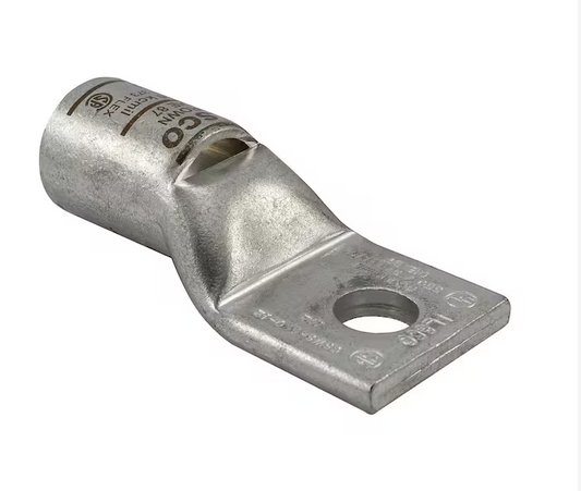 Surecrimp Copper Compression Lug Connector, Conductor Size 4, 1 Hole, 3/8 in. Bolt Size (6-Pack) - 91006426925