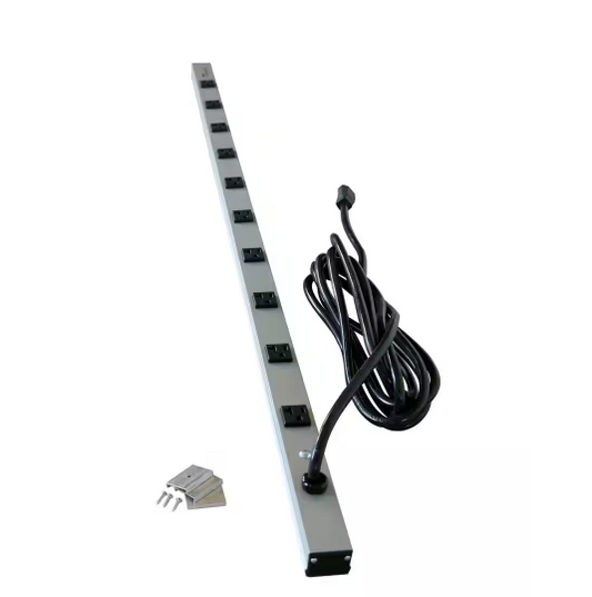 Wiremold CabinetMATE 10-Outlet 20 Amp Power Strip, 15 ft. Cord - 91000541558