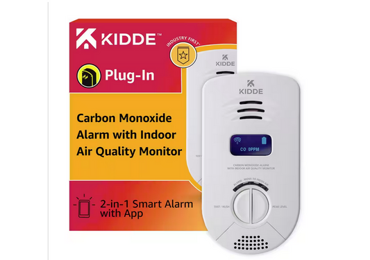 Kidde Smart Plug-In Carbon Monoxide with Indoor Air Quality Monitor - 91007661105