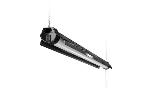 44 in. 85-Watt Integrated LED Black Treadplate Shop Light (1-Pack) Linkable 7000 Lumens 4000K CCT - 91006965557