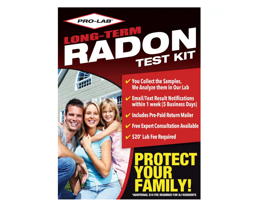 Long Term Radon Gas Test Kit