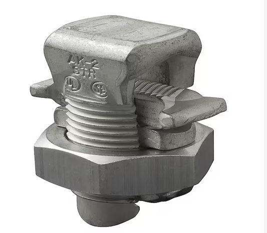 Aluminum Split Bolt Connector, Main Range 2-6, Tap Range 2-8 (2-Pack) - 91006426766