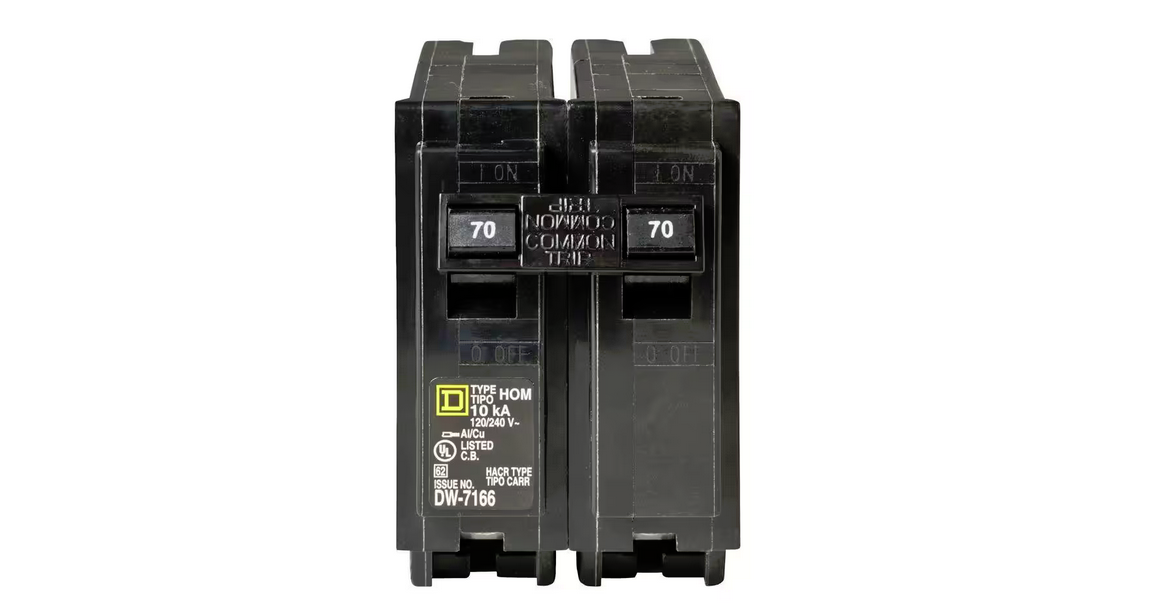 Homeline 70 Amp 2-Pole Circuit Breaker - 9576581