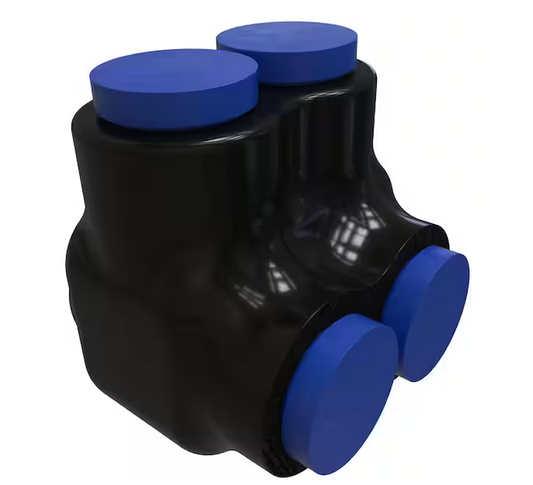 Nimbus4Flex Insulated Flexible Aluminum Multi-Tap Connector, Conductor Range 3/0-6, 2 Ports, Single Sided Entry - 91006426789