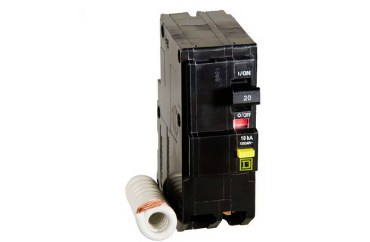 QO Qwik-Gard 20 Amp 2-Pole GFCI Breaker - 91006337595