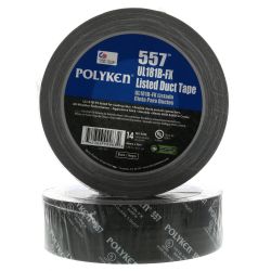 Cloth Duct Tape UL181BFX Black 2" x 60 Yards - 91173