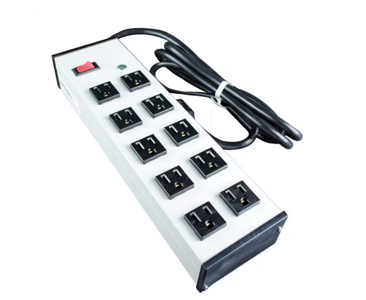 Wiremold 10-Outlet 15 Amp Compact Power Strip with Lighted On/Off Switch, 15 ft. Cord - 91000541606