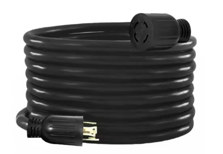 Heavy-Duty 40 ft. SJTW 30 Amp 125/250-Volt L14-30P to L14-30R Generator Extension Cord - 91011411608