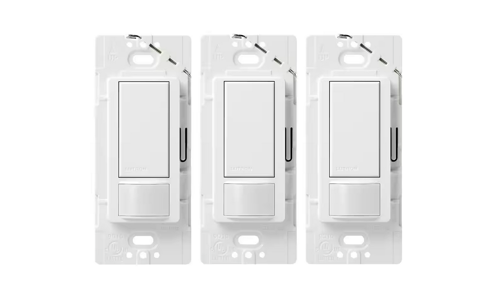 Maestro Motion Sensor Switch, No Neutral Required, 5-Amp, Single-Pole/Multi-Location, White (MS-OPS5MH-WH-3) (3-Pack)