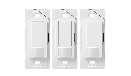 Maestro Motion Sensor Switch, No Neutral Required, 5-Amp, Single-Pole/Multi-Location, White (MS-OPS5MH-WH-3) (3-Pack)