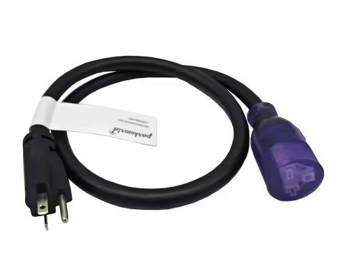 3 ft. 12/3 20 Amp 250-Volt 3-Prong Indoor/Outdoor NEMA 6-20 Extension Cord with Lighted End, Black, UL Listed - 91012031843