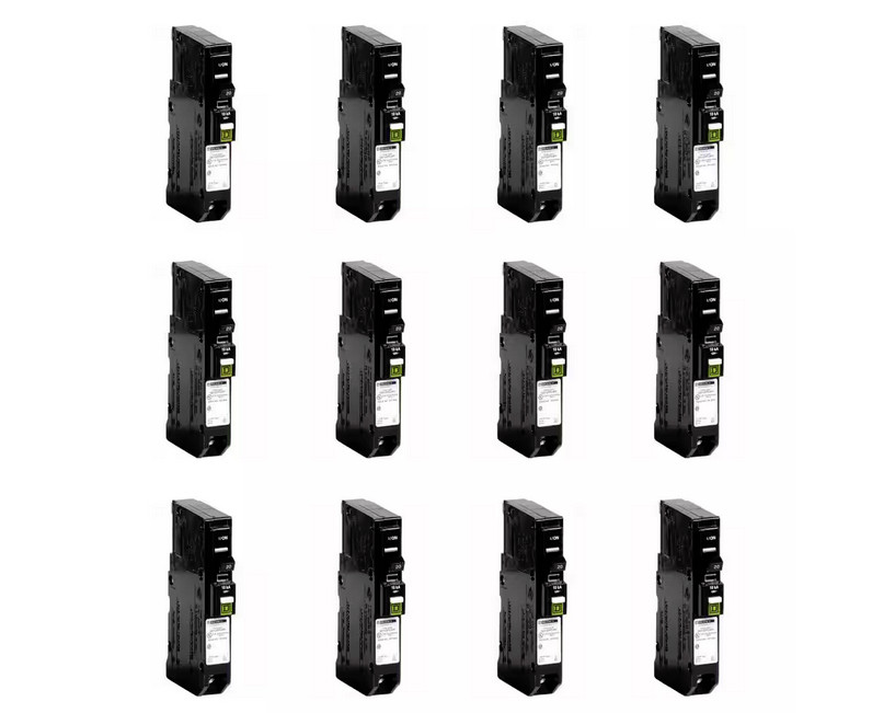 QO 20 Amp Single-Pole Plug-On Neutral Combination Arc Fault Circuit Breaker (12-pack) - 91005370692