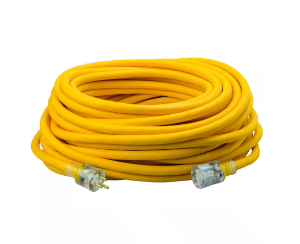 100 ft. 12/3 SEOOW Yellow Polar/Solar Standard Extension Cord - 91008515652