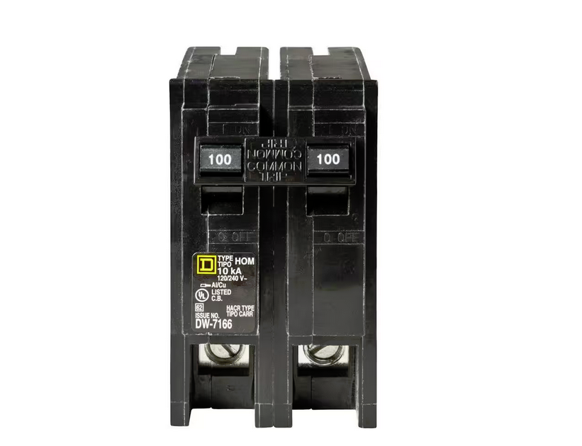 Homeline 100 Amp 2-Pole Circuit Breaker - 9576611