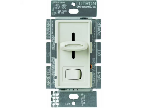 Skylark Dimmer Switch for Electronic Low-Voltage, 300-Watt Incandescent/Single-Pole, Light Almond (SELV-300P-LA)