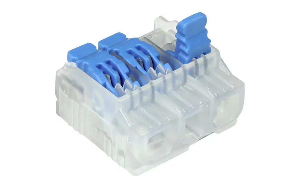 In-Sure Lever Wire Connector, 3-Port, 350/Jar - 91011224665