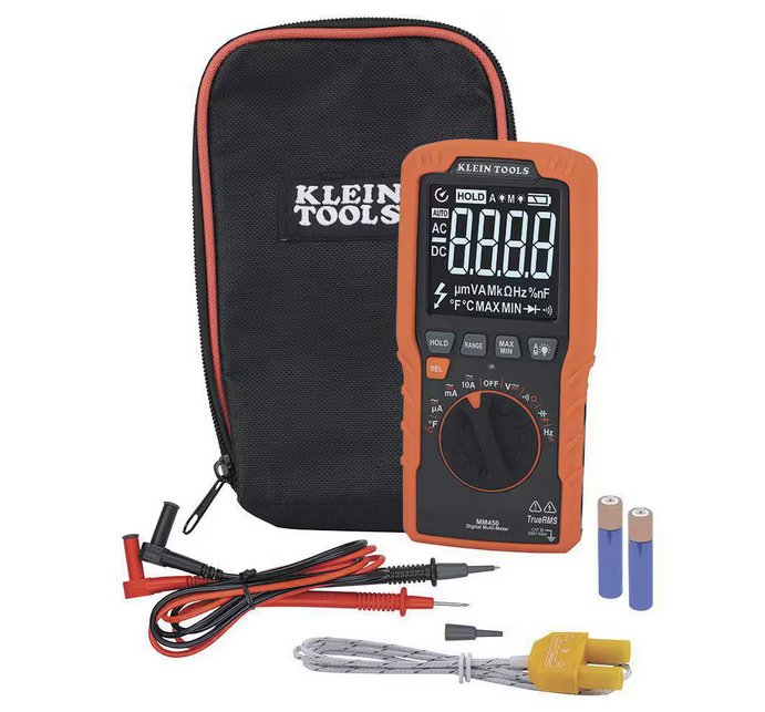 Slim Digital Multimeter, TRMS Auto-Ranging, 600-Volt, Temp - 91008522095