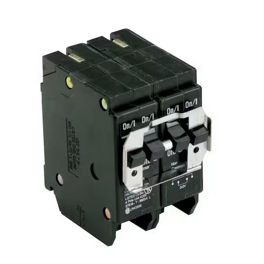 BR 1-20 Amp 2 Pole and 1-30 Amp 2 Pole BQC (Common Trip) Quad Circuit Breaker - 9189653