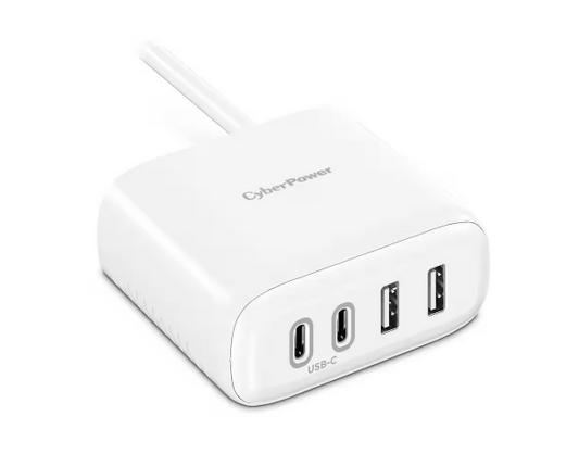 8 ft. 1-Outlet Surge Protector with USB-A USB-C and Cord, White - 91010413720