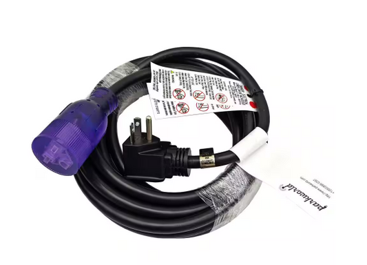 16 ft. 12/3 20 Amp 250-Volt 3-Prong Indoor/Outdoor NEMA 6-20 Extension Cord with Lighted End, Black, UL Listed -  91012031846