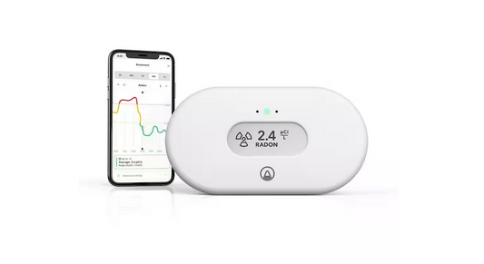 View Radon Battery-Operated Indoor Air Quality Monitor with Wi-Fi, for Radon, Humidity and Temp - 91008416704