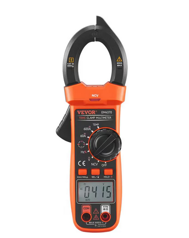 600-Volt 600 Amp AC/DC Digital Clamp/Multimeter True RMS, Multimeter Tester with LCD Display and Sleep Mode - 91012047704