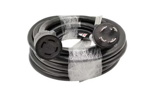 25 ft. 10/4 125-Volt/250-Volt 30 Amp 4-Prong NEMA L14-30 Generator Power Extension Cord (NEMA L14-30P to L14-30R) - 91006382764