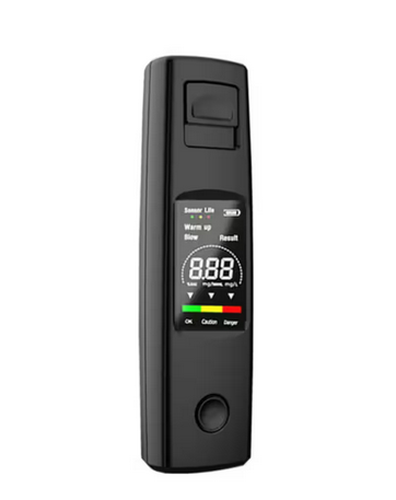 Black Portable Breath Alcohol Tester - 91011911353