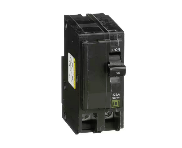 QO 60 Amp 22kA 2-Pole Plug-In Circuit Breaker - 91004542766