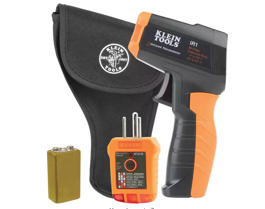 Infrared Thermometer with GFCI Receptacle Tester - 91005205832