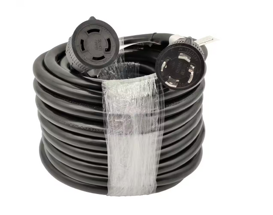 50 ft. 10/4 125-Volt/250-Volt 30 Amp 4-Prong NEMA L14-30 Generator Power Extension Cord (NEMA L14-30P to L14-30R) - 91006382765