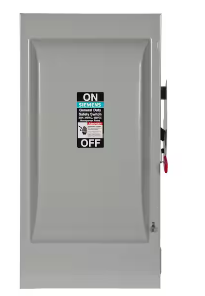 200 Amp 240-Volt 3-Pole Non-Fusible General Duty Safety Switch - 9522523