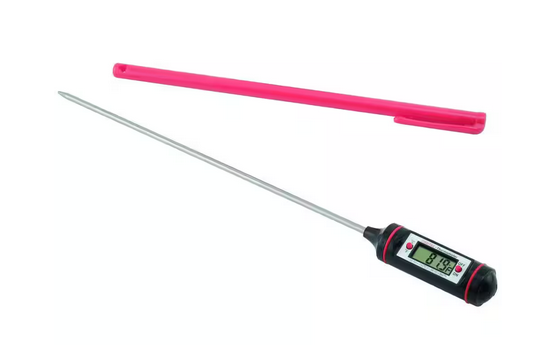 Digital Lab Thermometer with 8 in. Stainless Steel Probe - 91004365854 ...