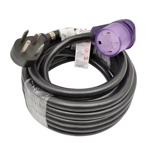 25 ft. 10/4 STW 30 Amp 4-prong Dryer Heavy-Duty NEMA 14-30 Extension Cord - 91006236639