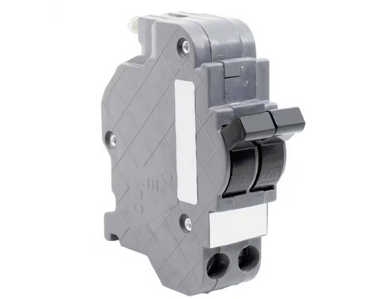 New UBIF Thin 15 Amp 1 in. 2-Pole Federal Pacific Stab-Lok Type NC Replacement Circuit Breaker