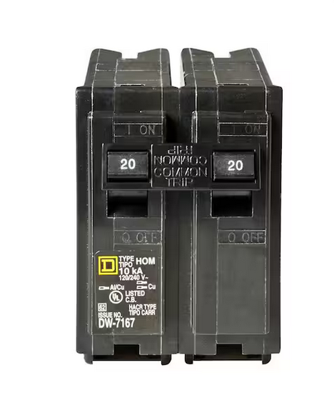 Homeline 20 Amp 2-Pole Circuit Breaker (3-Pack) - 91003146420