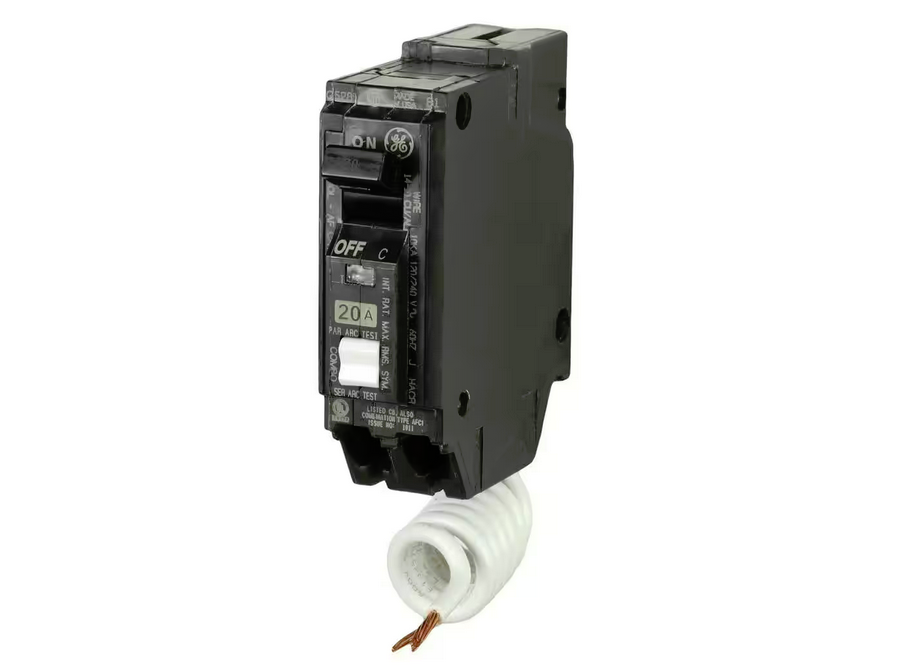 Q-Line 20 Amp 1 in. Single Pole Arc Fault Combination Circuit Breaker - 9254329