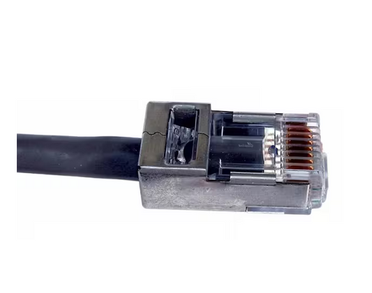 Shielded EZ-RJ45 Connector for Cat5e and Cat6 with Internal Ground (50 per Bag)