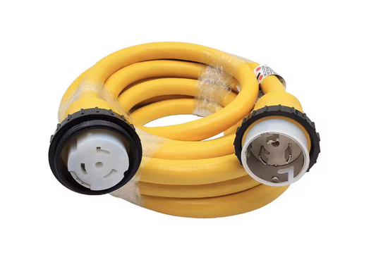 25 ft. 6/4 Marine Shore Power 50 Amp 250-Volt Extension Cord NEMA SS2-50P to SS2-50R - 91006238312