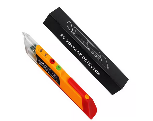 Non-Contact Voltage Tester Pen for Live/Null Wire Breakpoints Test, Dual Range AC12V-1000V Buzzer Alarm Red Yellow - 91011185904
