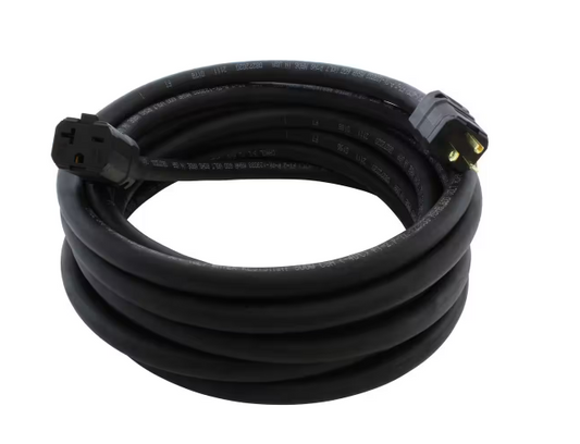 50 ft. Soow 10/3 NEMA (6-20) 20 Amp 250-Volt Super Duty Indoor/Outdoor Black Rubber Extension Cord - 91011841609