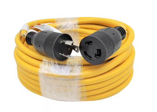 50 ft. SJTW 12/3 20 Amp 250-Volt Twist Lock NEMA L6-20 Extension Cord - 91006310279