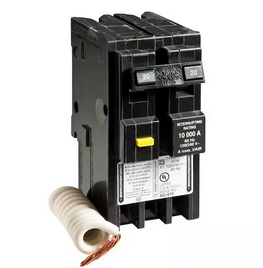 Homeline 20 Amp 2-Pole GFCI Circuit Breaker - 9912570