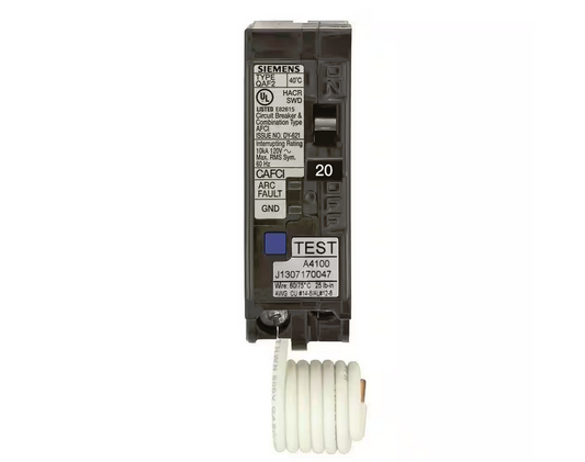 20 Amp 1 in. Single-Pole Combination AFCI Circuit Breaker - 9256336