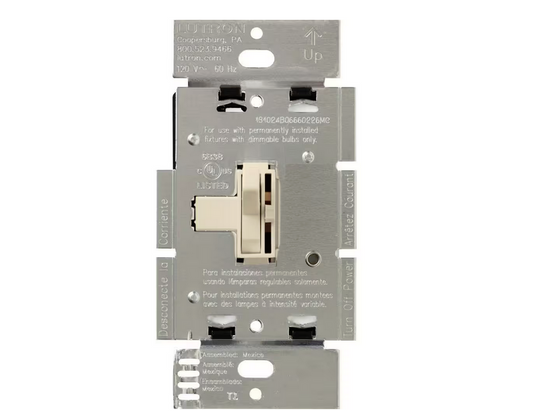 Toggler Dimmer Switch for Magnetic Low-Voltage, 600-Watt/3-Way, Light Almond (AYLV-603P-LA)