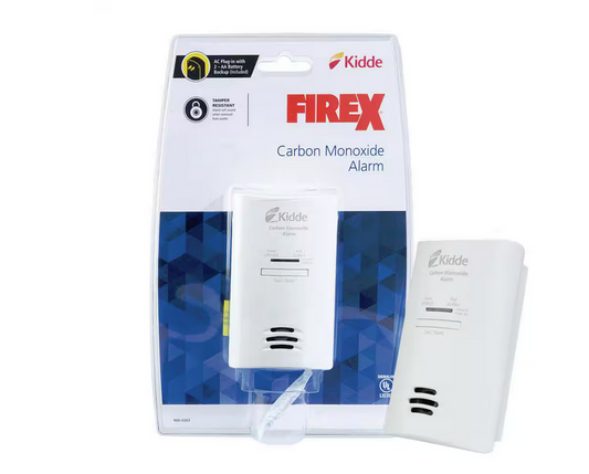 Firex Plug-In Carbon Monoxide Detector, AA Battery Backup, CO Detector - 91000392353