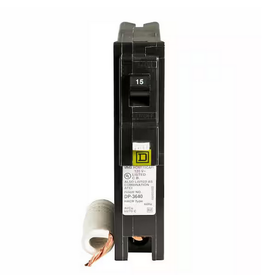 Homeline 15 Amp Single-Pole Combination Arc Fault Circuit Breaker (6-Pack) - 91001553438