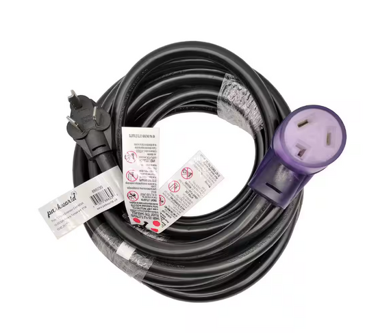 25 ft. 10/3 STW 30 Amp 3-prong Dryer Heavy-Duty NEMA 10-30 Extension Cord - 91006236693