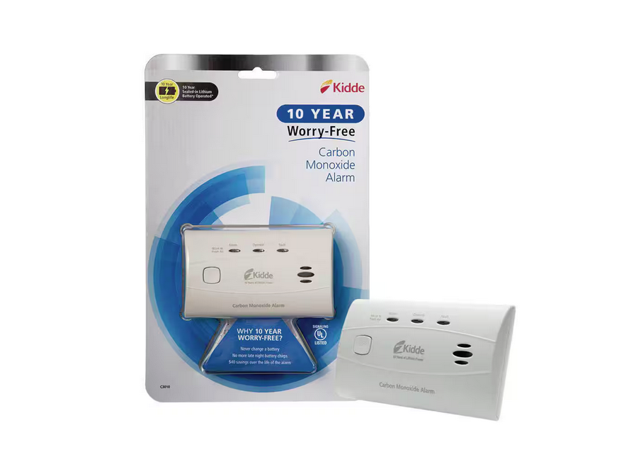 10 Year Worry-Free Sealed-In Lithium Battery Carbon Monoxide Detector - 9151038